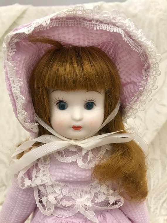 Nostalgic Doll, Porcelain Doll, Vintage 1983 Enesco, Original Tag