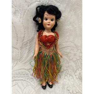 Vintage Hula Hawaiian Doll - Etsy