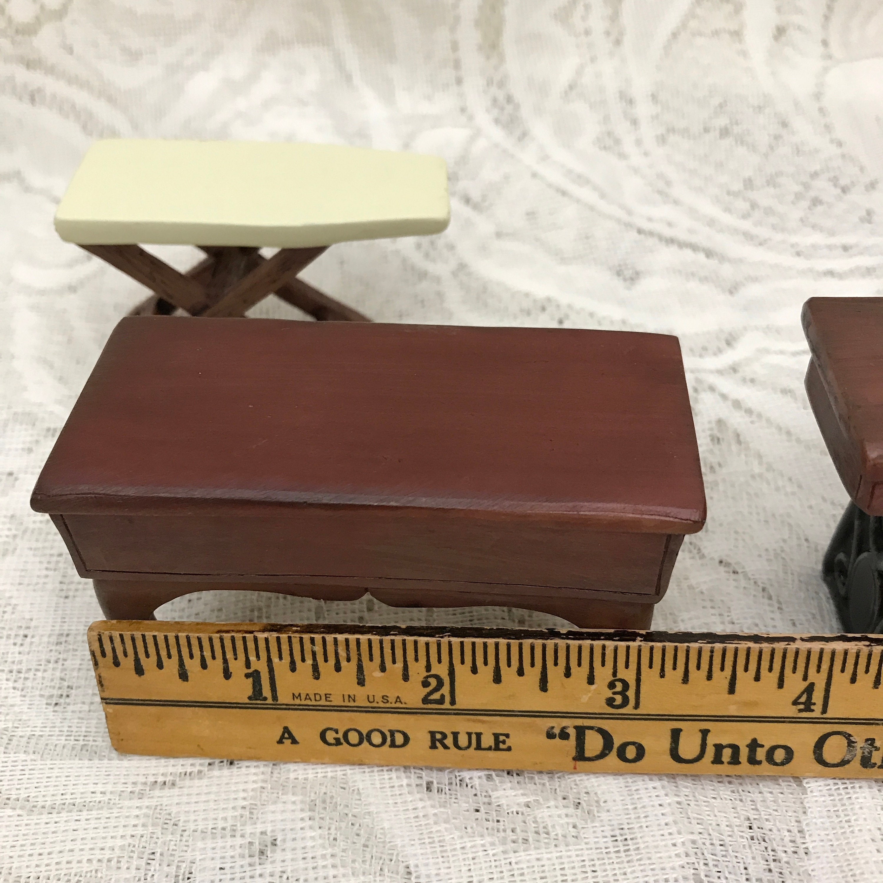 Dollhouse Vintage Furniture Complete Dollhouse Sewing Room Etsy