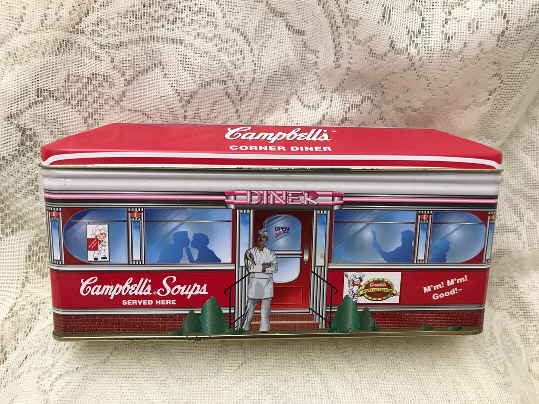 Vintage Campbell's Soup Tin, Campbell's Corner Diner Tin, Collectible