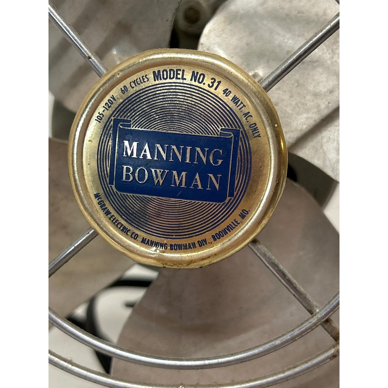 Manning Bowman Model 31 Vintage 1950