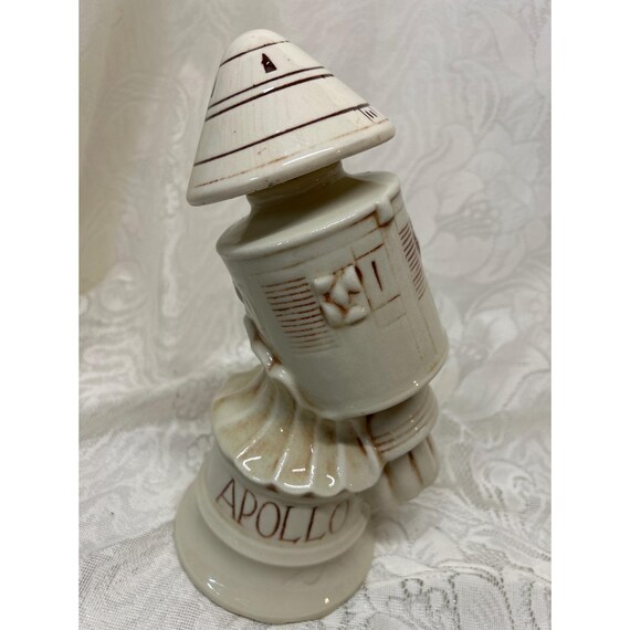 Vintage Thomas W Sims Distillery Apollo Rocket Ceramic Decanter