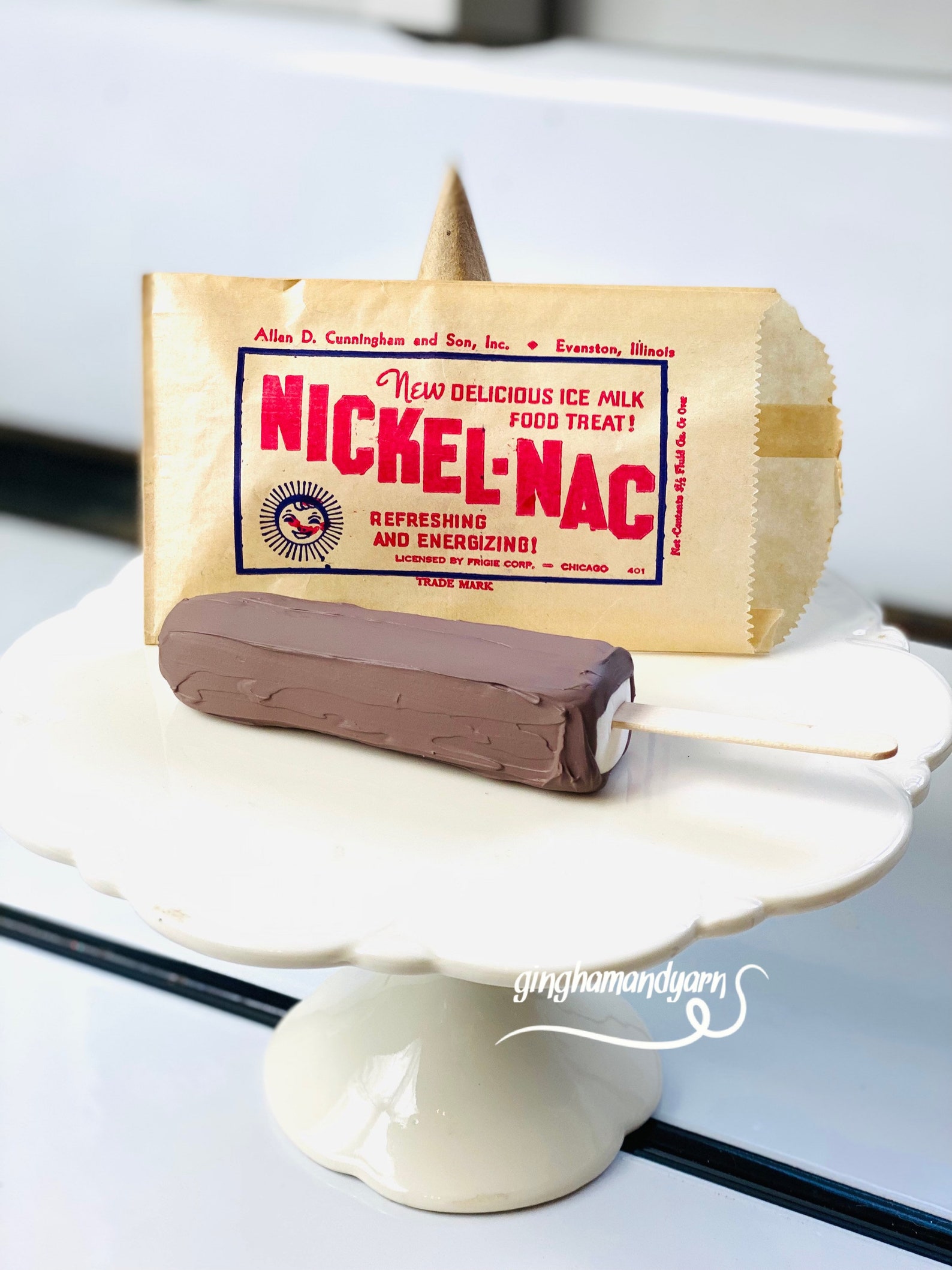 NickelNac frozen chocolate pop fake popsicle Etsy