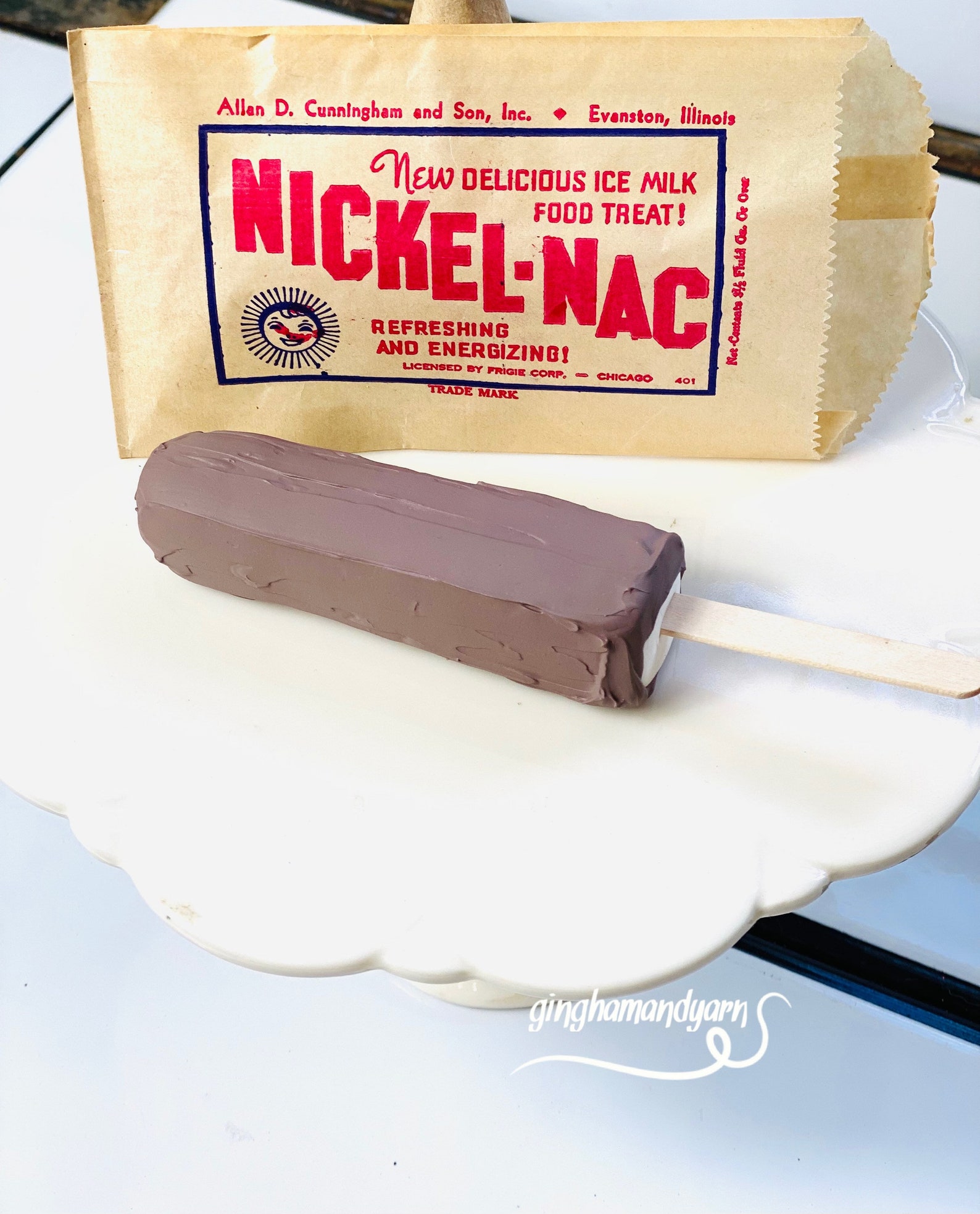 NickelNac frozen chocolate pop fake popsicle Etsy