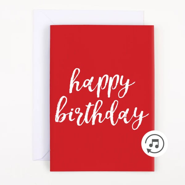 Endlos-Geburtstagskarte mit Glitter, Endlos-Streich-Karte, Lustige Grußkarte, alles Gute zum Geburtstag für immer Karte, Musik-Loop-Karte