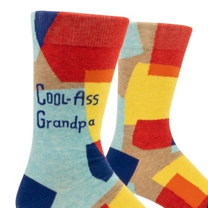 Cool Ass Grandpa M-Crew Socks, Funny Socks,Sassy Socks For Grandparents, Old guy socks, Best grandpa gift