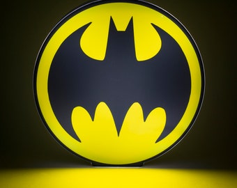 Batman Logo Desk Light, Official DC Comics Light, Bat Signal Light, Logo Light, Game Room Decoration, Table Light
