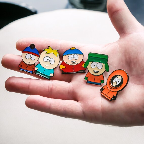 South Park Collection Pins, Animation, Characters, Cartman, Kenny, Kyle,  Stan, Butters, Adult Cartoons,funny, Brooches, Badges, Backpack 