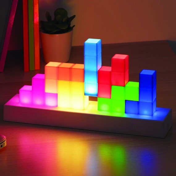 Minecraft LED Light Lamp Night 2 Modes Game Room Decor Box Logo Battery  MicroUSB