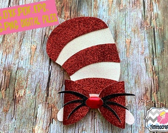 Cat in the hat bows | Etsy