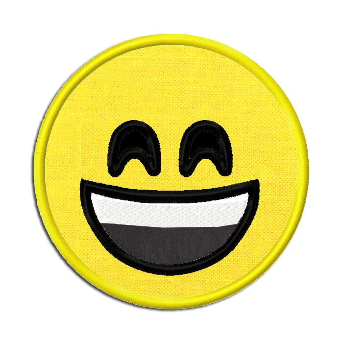 Emoji laugh embroidery applique design dst exp hus jef  etsy Emoji laugh embroidery applique design dst exp hus jef  etsy