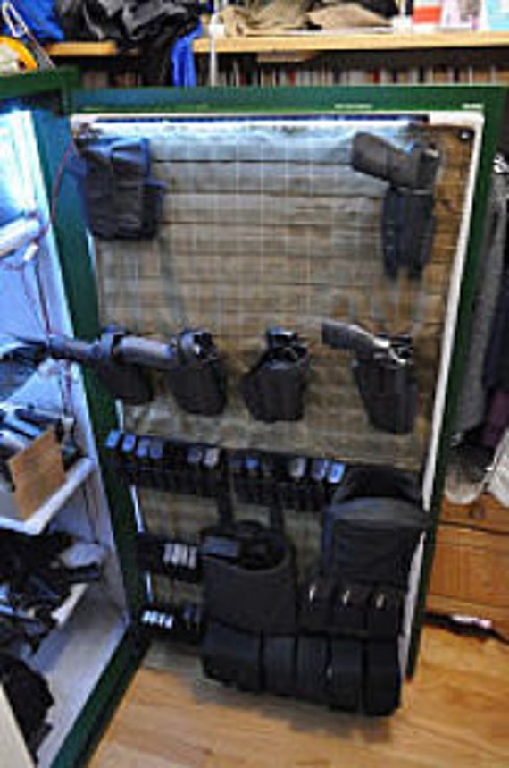 Molle Gun Safe Door Panel Organizer Custom Made To Fit Your Etsy