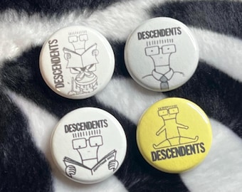 Descendents 1” buttons - punk - pinback