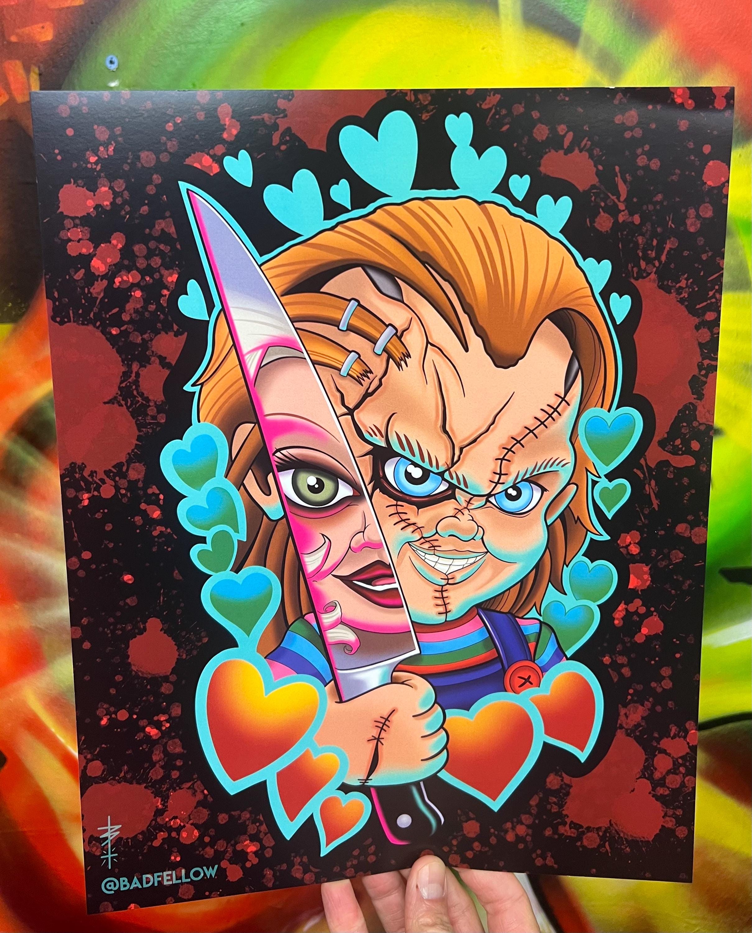Bride of Chucky Art Print - Etsy