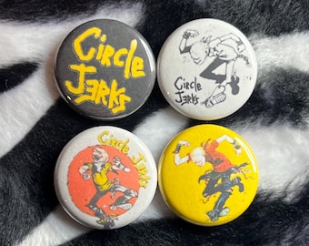Circle Jerks 1” buttons - punk - pinback