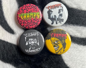 The Cramps 1” buttons - punk - pinback