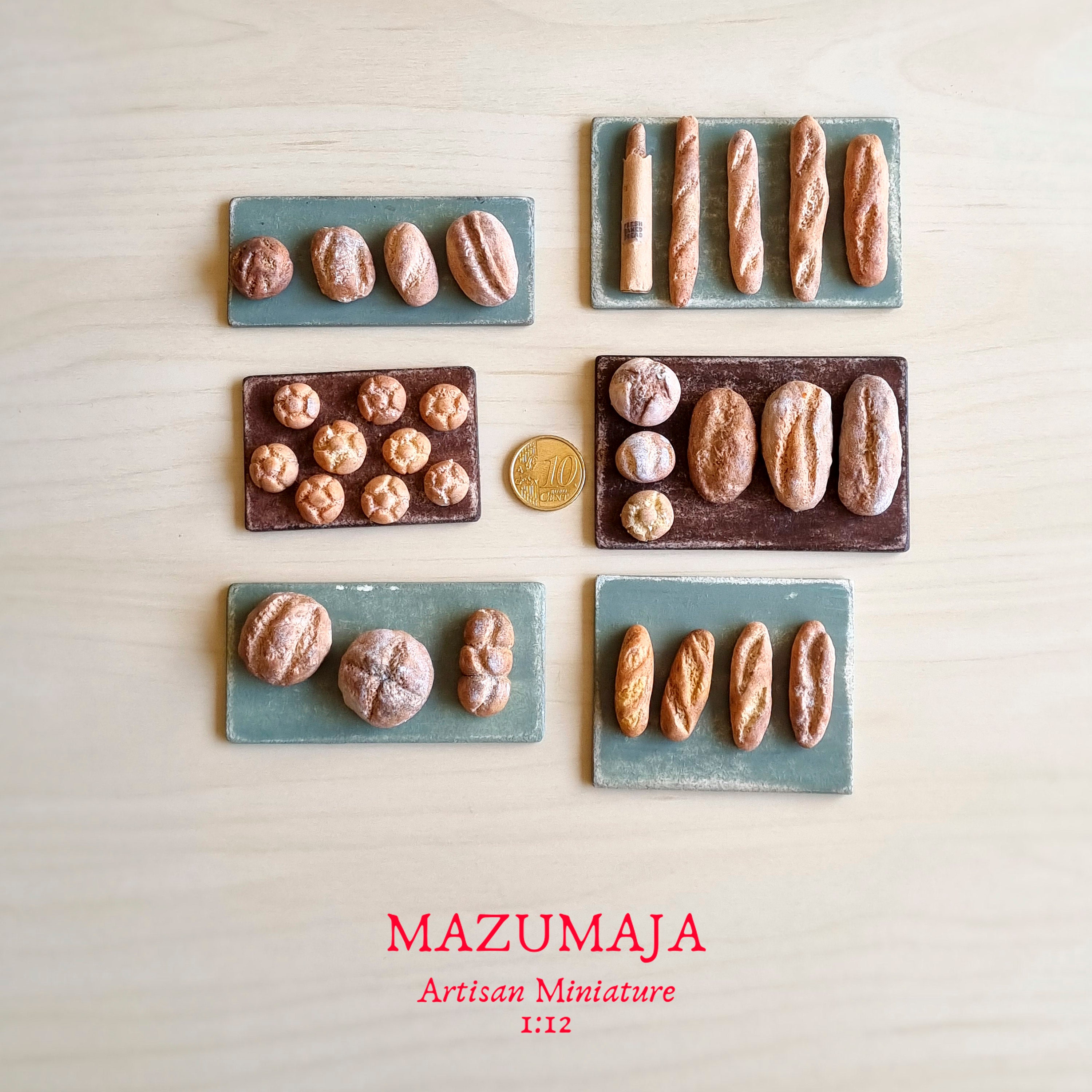 Miniature bread for dollhouse - Handmade bread