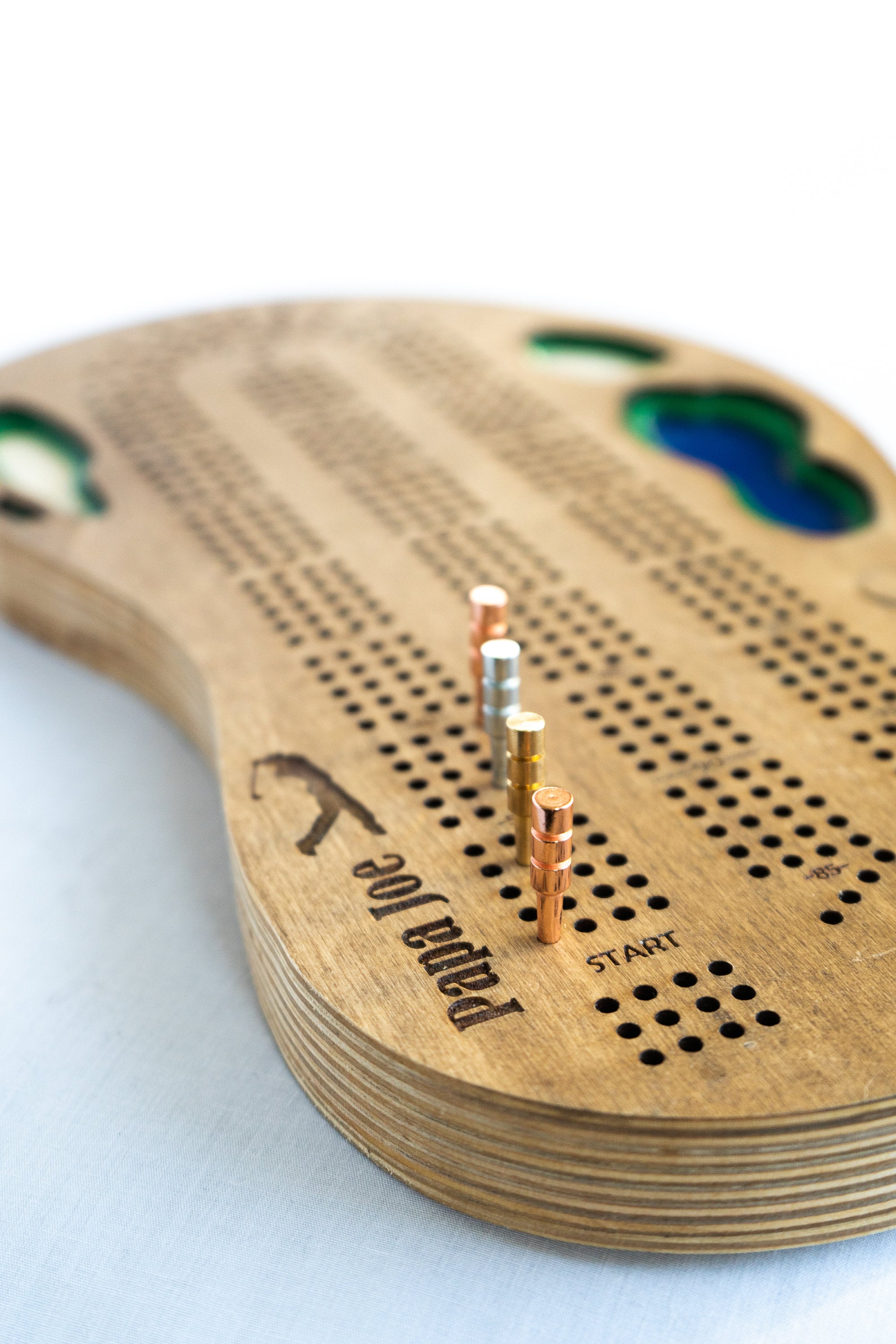 Custom Engraved Golf Themed Cribbage Board Etsy