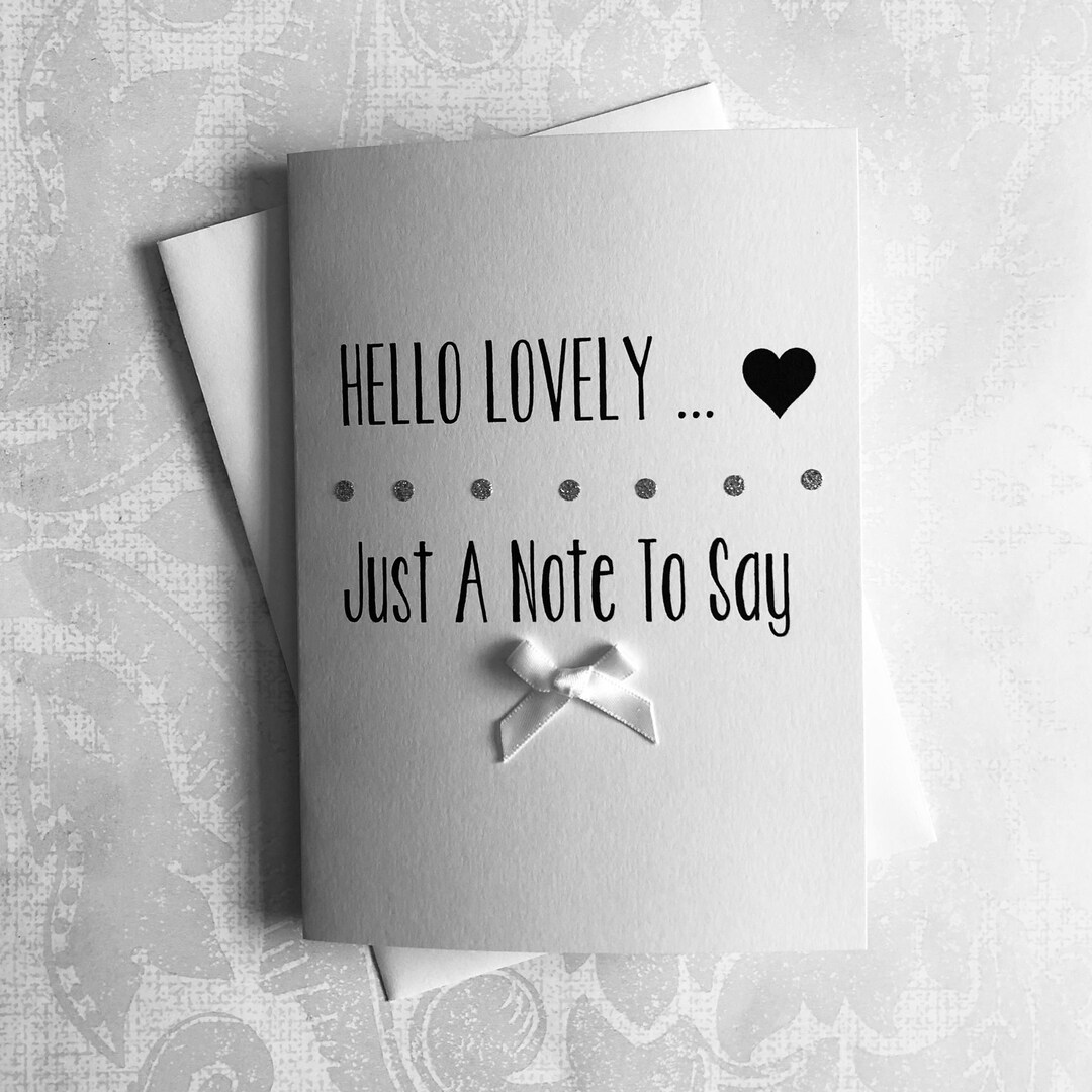 Just to Say Card, Thinking of You Card, Note Card, Just A Note Card