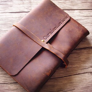 Handmade A5 Leather Journal: Personalized Refillable Lined Notebook