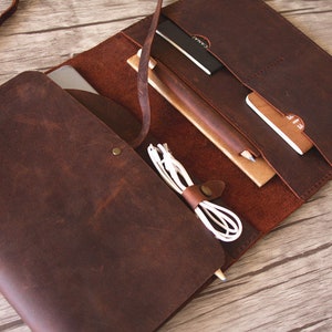 MacBook Pro Tasche aus Leder: Handmade Laptop Bag Portfolio
