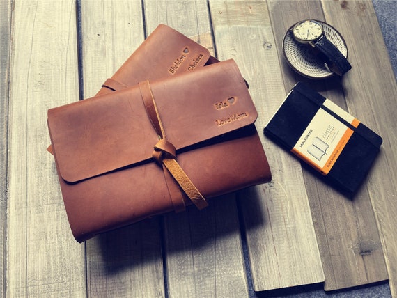 Custom Leather Journal: Handmade Full Grain Leather Bound - Etsy