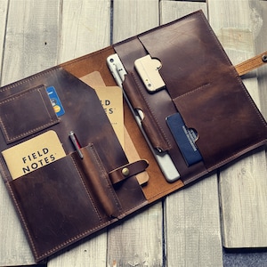 Leather iPad 10 Case Personalized 12.9 11 10.9 inch iPad Pro Sleeve, iPad Mini 5 6 Cover iPad Air Cases, iPad 7 8 9 Folio Case Pencil Holder