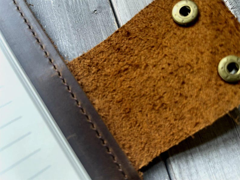 Notebook Rivet Images Personalized Leather Notebook Cover: A5 B5 A4 Journal Portfolio - Etsy