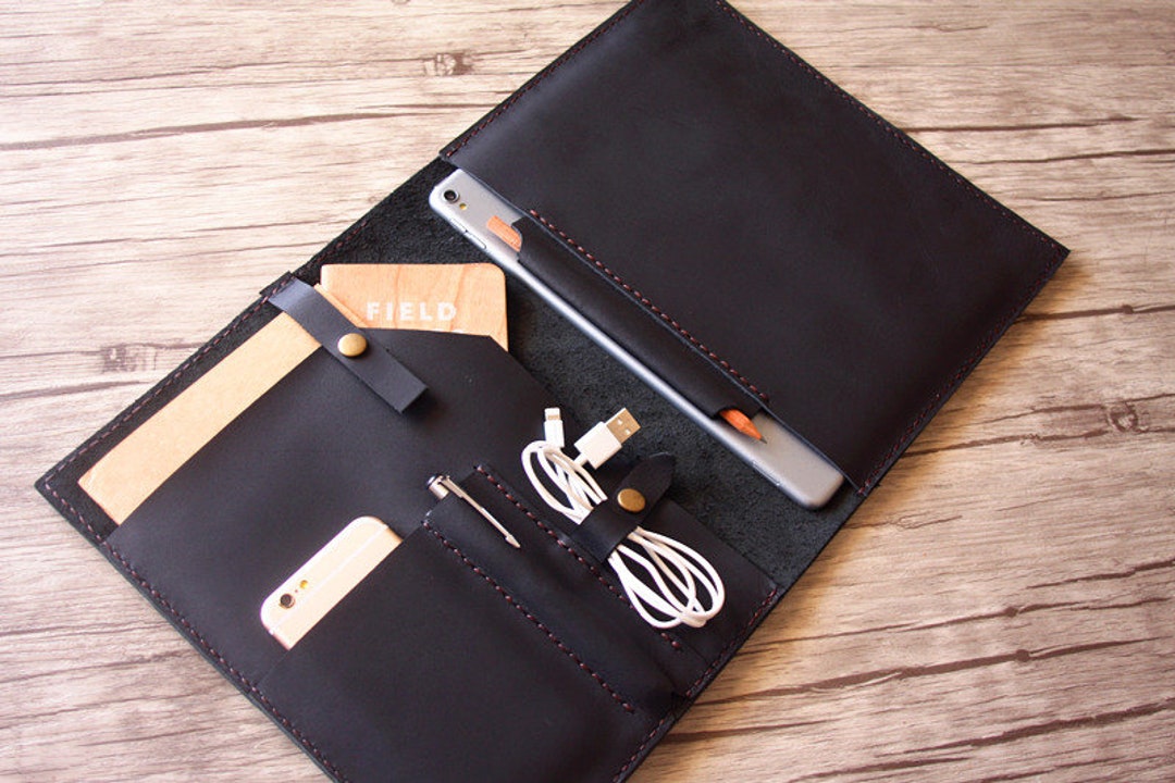 Personalized Legal Pad Holder Leather Portfolio, A4 Padfolio, Travel