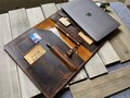 Personalized Leather iPad Pro Folio Case: Hand Stitched iPad Sleeve product logo