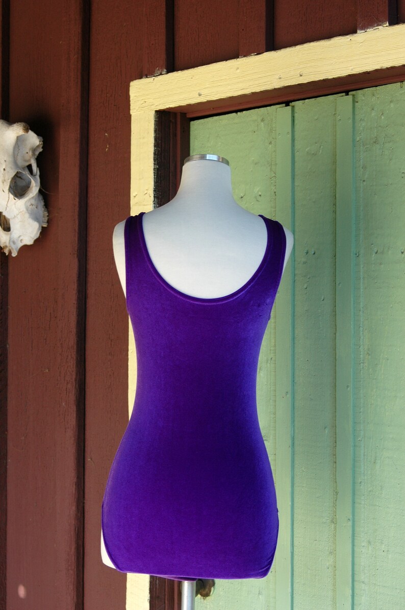 1980s Purple Velvet Leotard // 80s Deep Purple Velour Onesie | Etsy