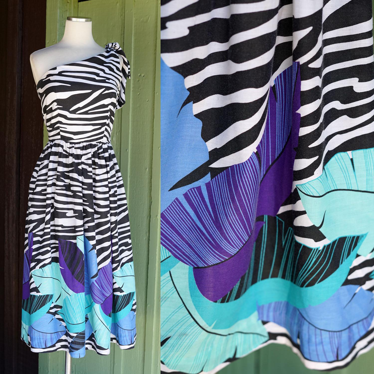 Green Zebra Dress - Etsy
