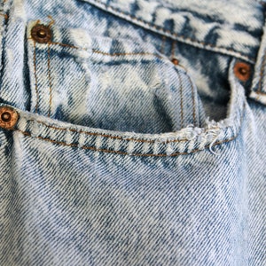1980s Acid Wash Distressed Levis 501 Jeans // 80s 501 Levi Strauss Button Fly Light Wash image 5