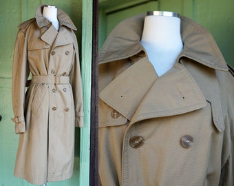 70s Burberry Trench - Etsy