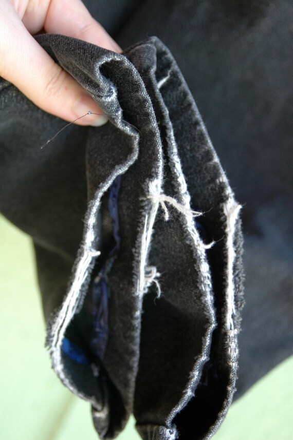 1980s Black Denim High Waist Relaxed Jeans // 80s Bobbie Brooks Elastic Waist Black Jeans View 6