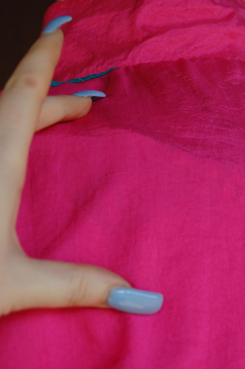 Purple Black Striped Circle 1990s Pink Graphic Print Warm Up Sweatsuit 90s Pink Blue Green
