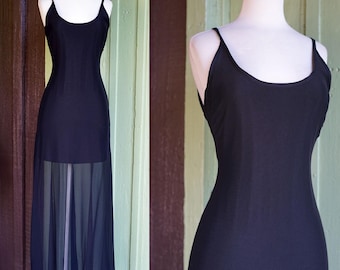 2000s Sky Sun Print Maxi Dress // Y2K Iconic Blue Red Black White Stretchy  Ruched Long Dress
