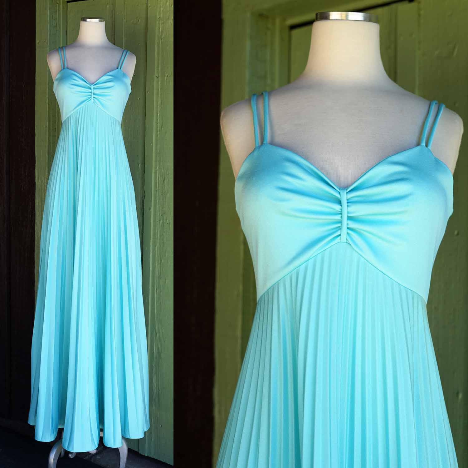 70s Light Blue Dress - Etsy 70s Light Blue Dress - Etsy