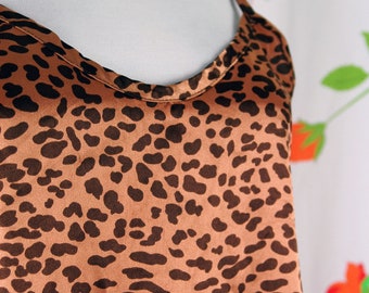 新品未開封 Virginia Slims 3個セット 1980s 1990s Brown Leopard Print Virginia Slims V Wear Slip