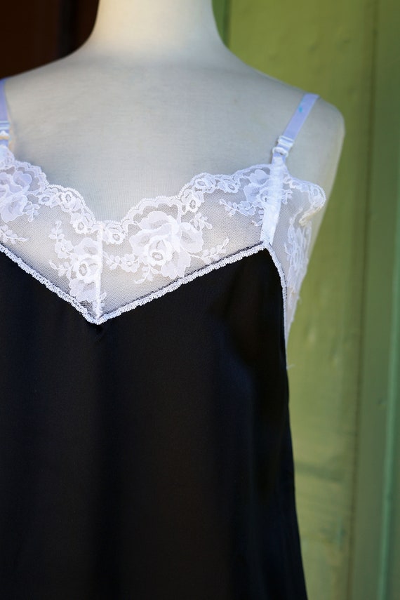90s Noir Lace Mini Slip (XS)