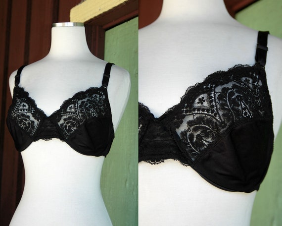 70s lace bra / vintage Vanity Fair lace padded bra / cocoa, Recap Vintage  Studio