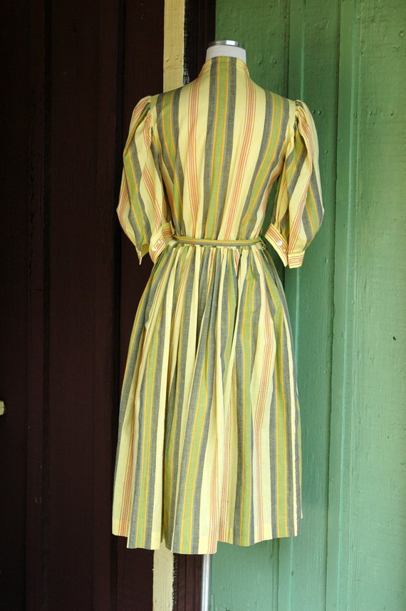 1980s does 1950s Style Midi Dress // 80s Hartsvil… - image 7