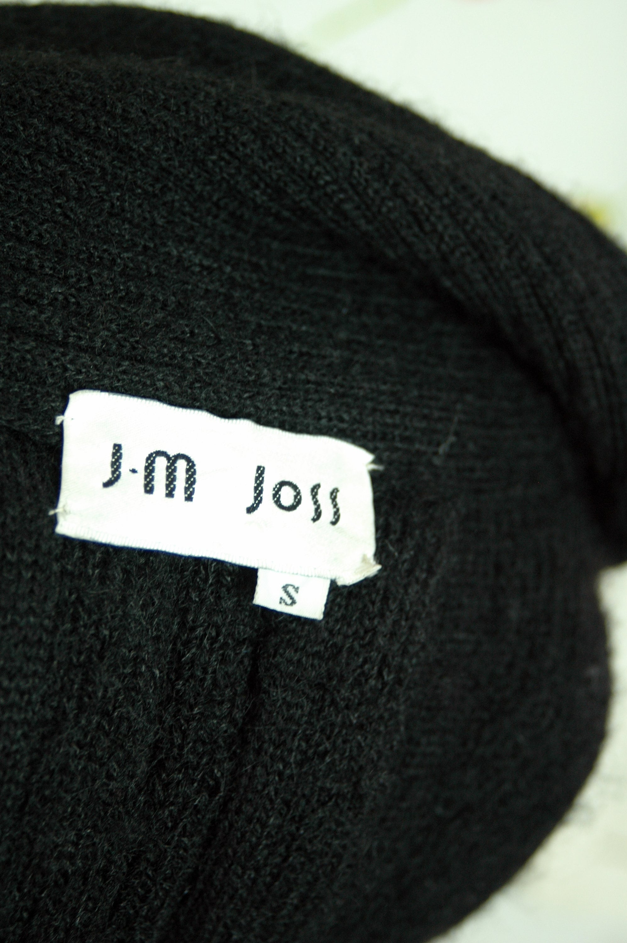 1990s Black Wool Mohair Knit Swing Sweater // 90s Oversized