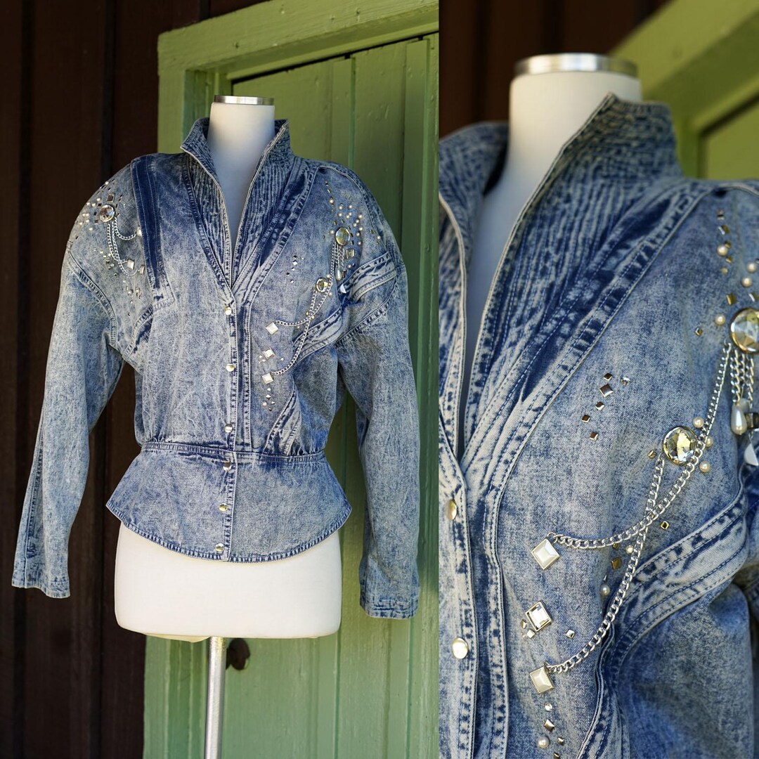Vintage Stone Wash Classic Denim 1990s Jacket - S main image 0