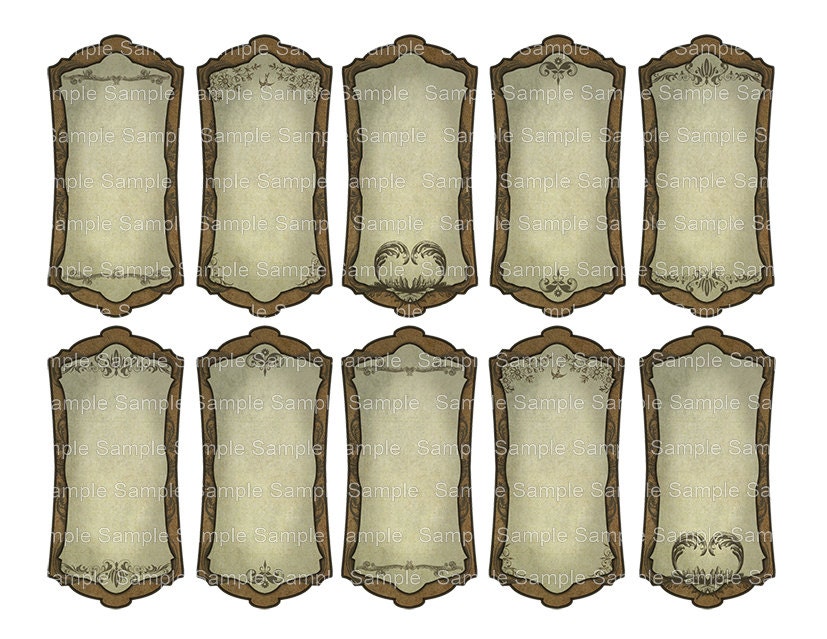 printable bottle labels digital instant download collage etsy