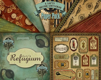 Paper pack/digital Paper Background / INSTANT DOWNLOAD/ Digital Collage Sheet/ Scrapbooking