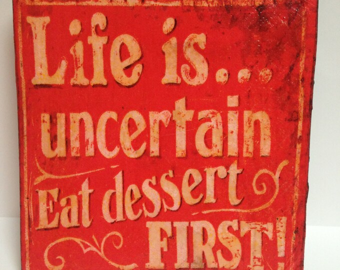 Kitchen Wall Plaque Kitchen Wall Sign Dessert Plaquesmall Etsy