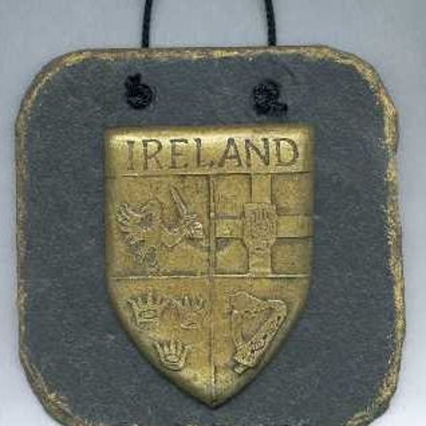 Ireland Crest slate wall plaque