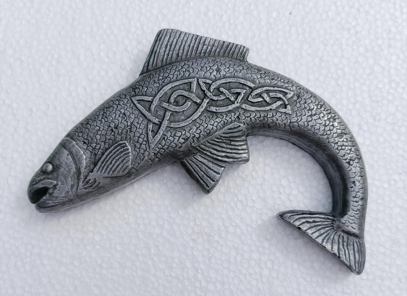 Salmon of Knowledge Wall Hanging Plaque, Irish Celtic Art Inspired ...