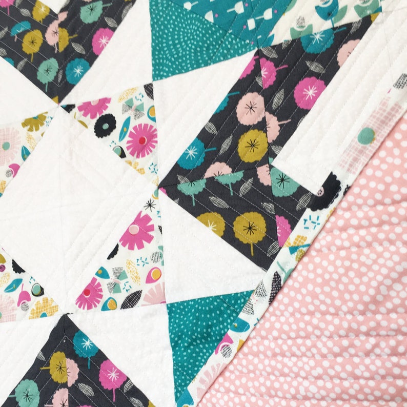 PDF Quilt Pattern Confetti Burst Patchwork Star Quilt Pattern Etsy